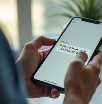 Personne tenant un smartphone avec code promo expirant