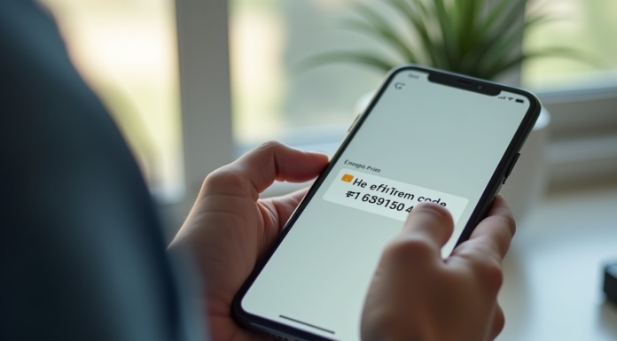 Personne tenant un smartphone avec code promo expirant