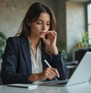 Comparatif 2025 : Les meilleures tablettes tactiles de Microsoft analysées en détail Jeune femme professionnelle utilisant une tablette dans un bureau moderne