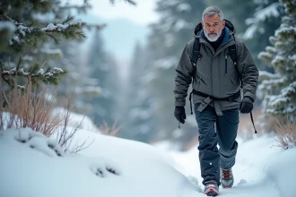 Pantalon de randonnée hiver adapté aux conditions extrêmes