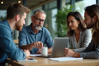 Salariés motivés grâce à la confiance et à la communication efficace