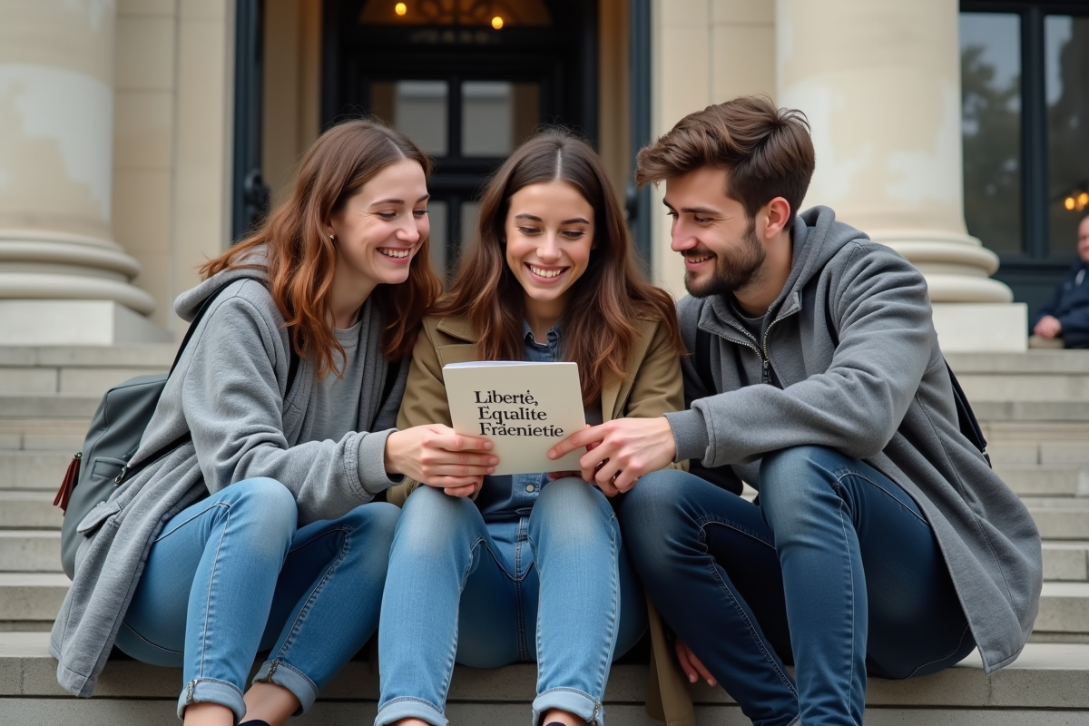 Jeunes discutant devant l